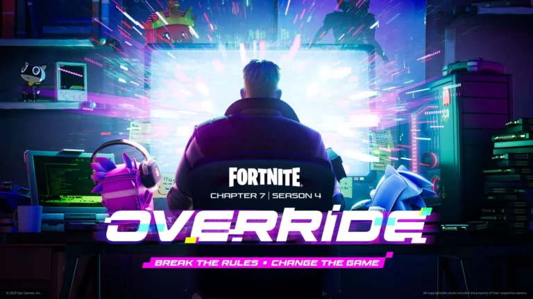 Capa da nova temporada de Fortnite Override