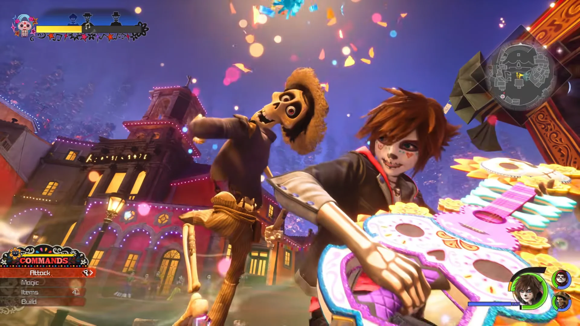 Kingdom Hearts 4 no mundo de Coco