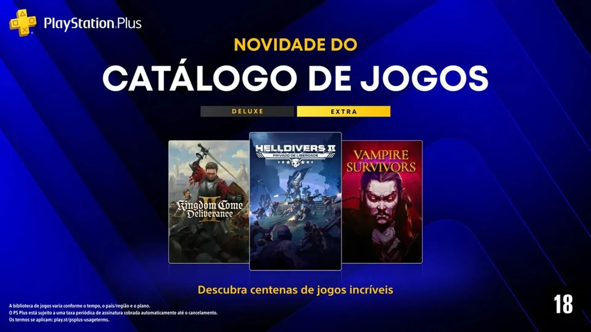 Jogos da PS Plus Extra de Agosto