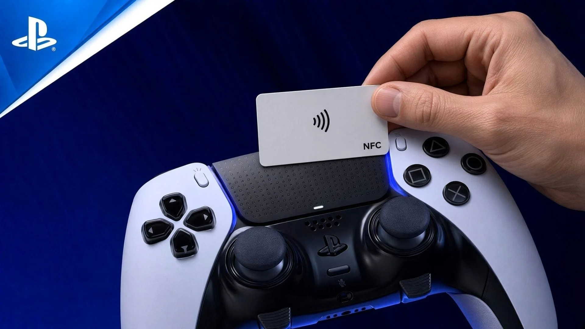 Controle do PlayStation com cartão por aproximação