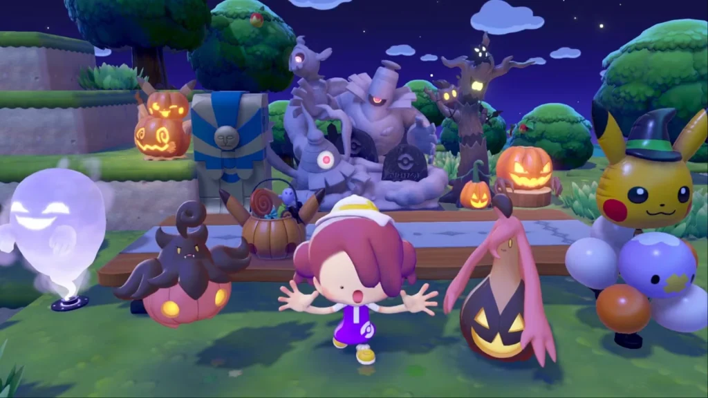 Pokémon Pokopia recebe evento de Halloween com Pumpkaboo e Gourgeist
